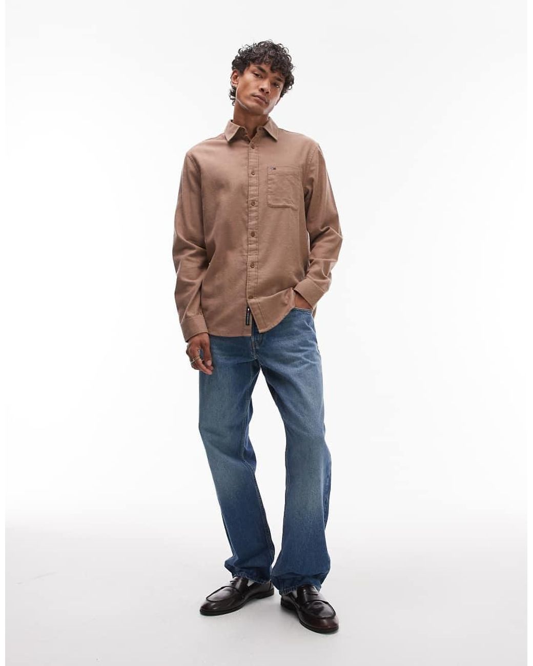 Tommy Hilfiger Brown Regular Flannel Shirt for men