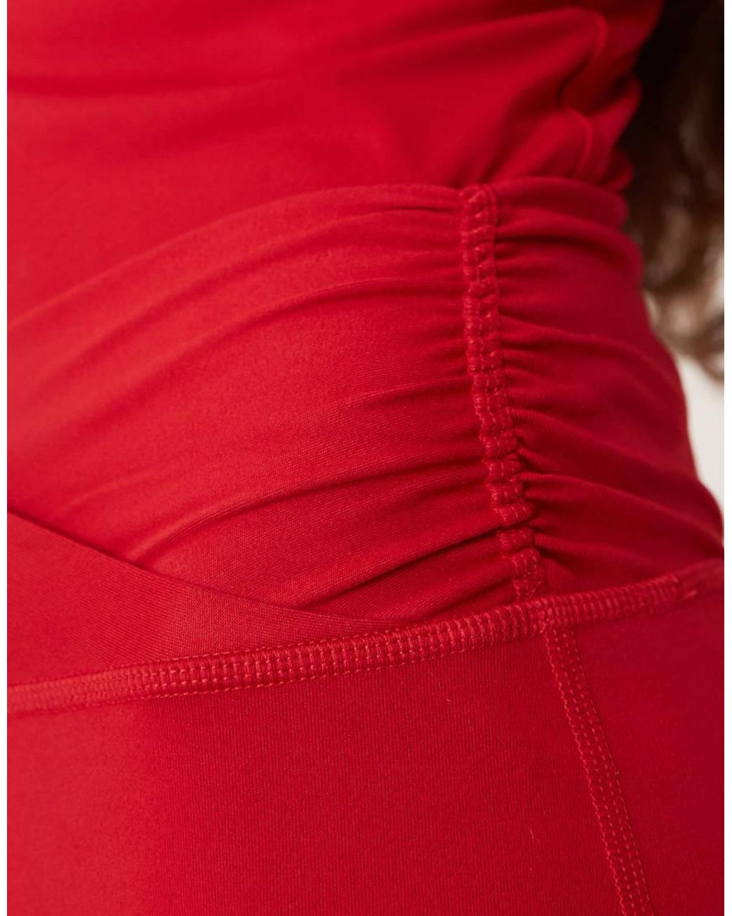 Hollister Red Gilly Hicks V Waist Flare Trousers Co-ord