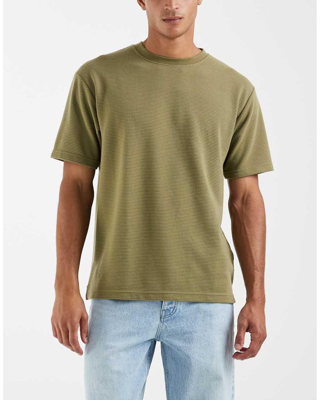 ASOS Green Heavyweight Relaxed T-shirt for men