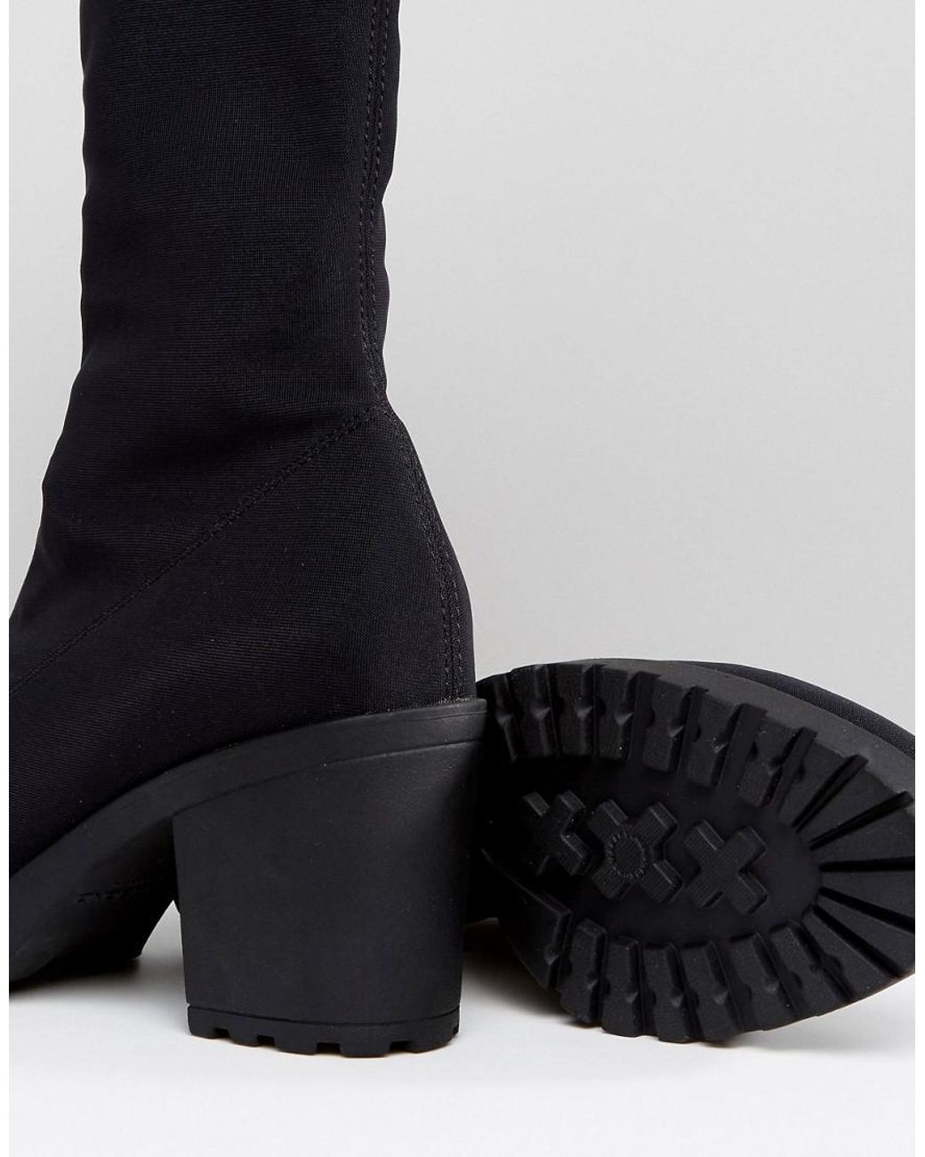 Certifikat Farvel binde Vagabond Shoemakers Grace Black Sock Boots | Lyst