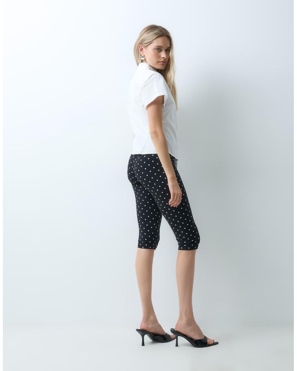 ONLY White Jersey Capri legging
