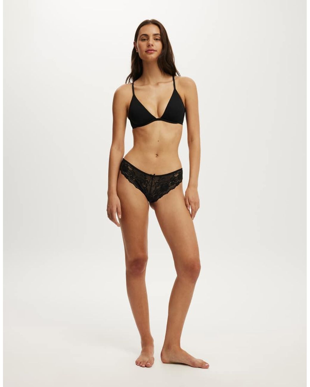 Cotton On Black Plunge Underwire Bra