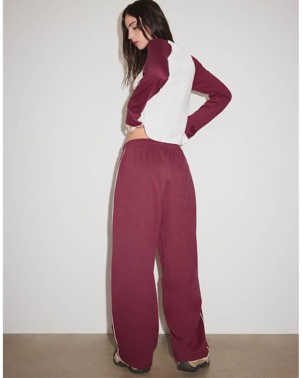 Stradivarius Pink toggle jogger Trousers
