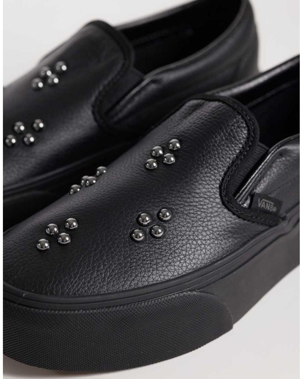 Vans Black Classic Stackform Studded Slip-on