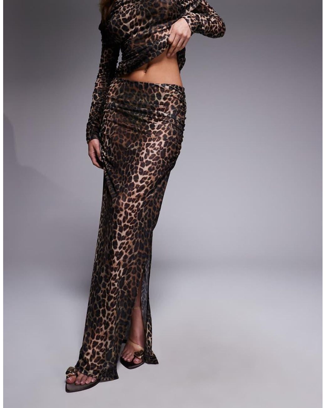 South Beach Black Mesh Maxi Beach Skirt