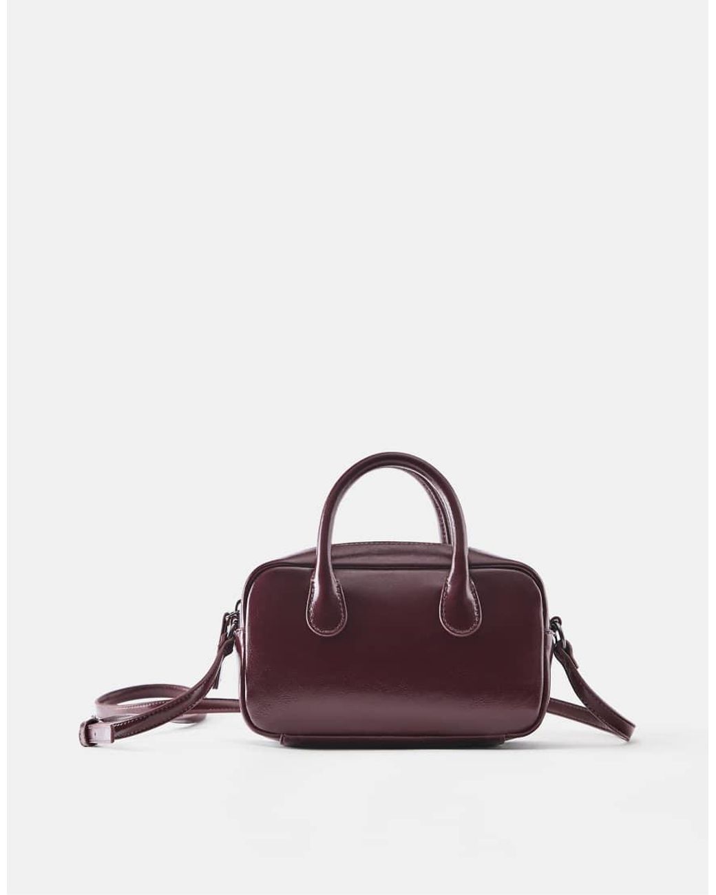 Mini Borsa A Tracolla Bordeaux di Pull&Bear in Purple