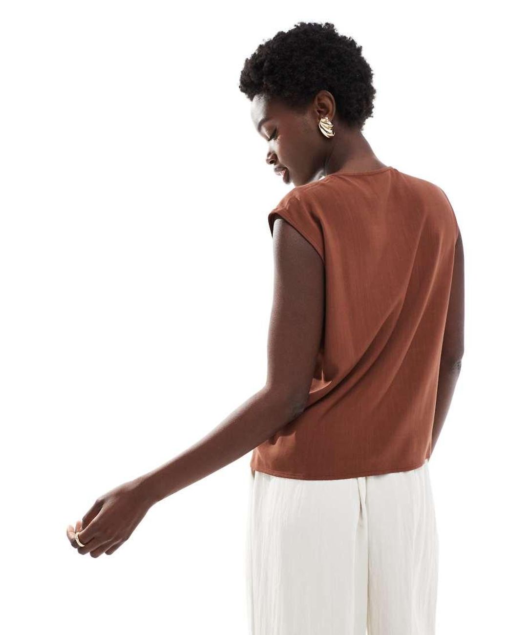 ASOS Brown Relaxed Waistcoat
