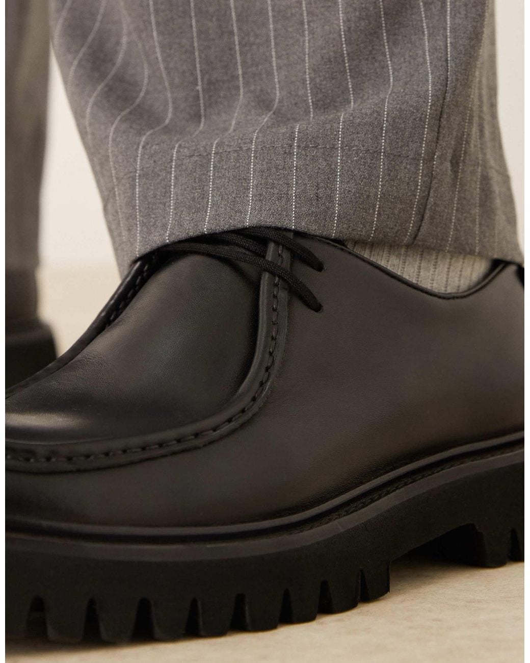Walk London Hopper Apron Shoes in Black for Men | Lyst