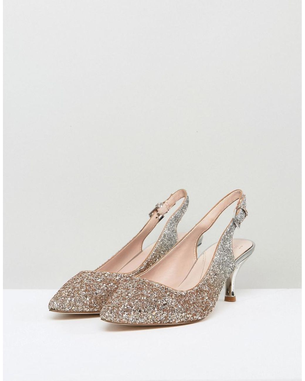 Elope Rhinestone Heel in Silver Glitter • Shop American Threads Women's  Trendy Online Boutique – americanthreads