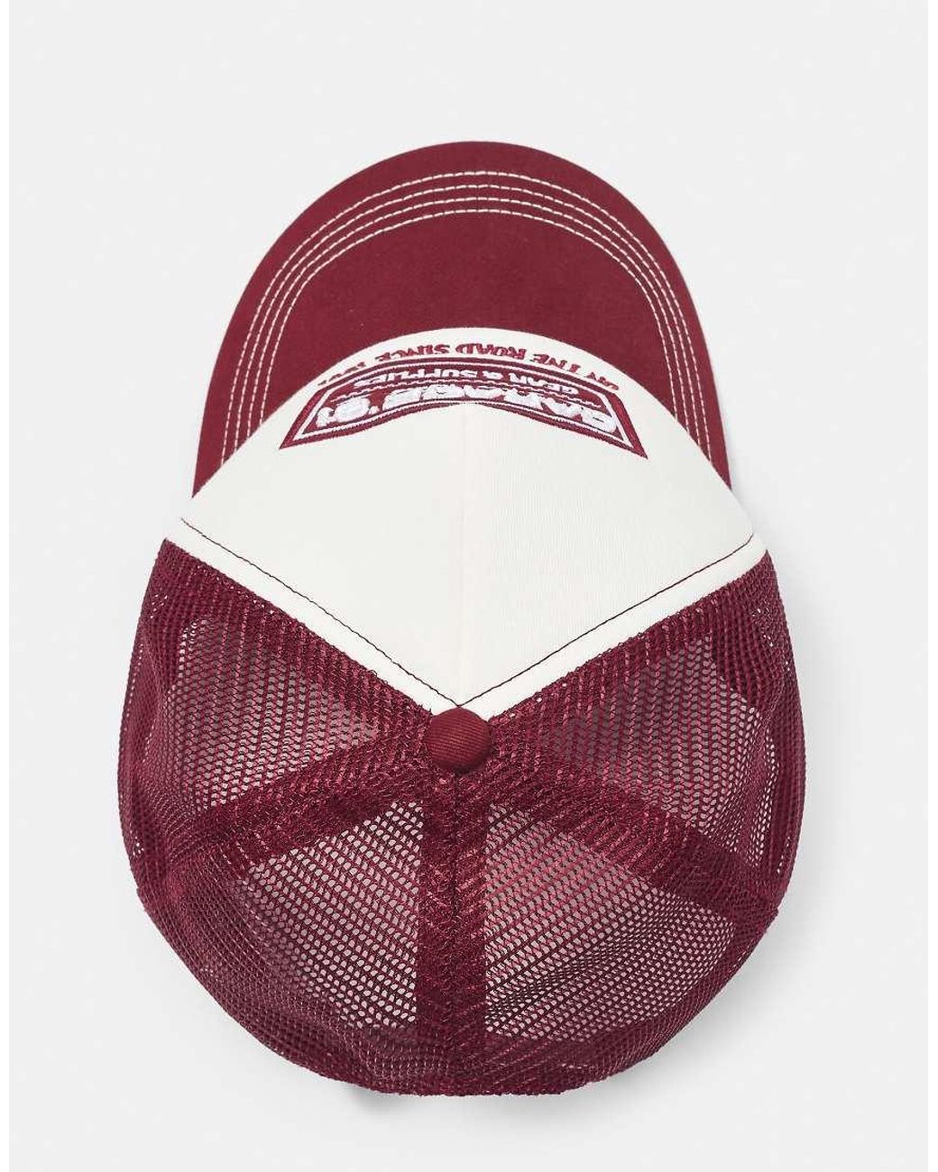 Pull&Bear Pink Garage'91 Trucker Cap for men