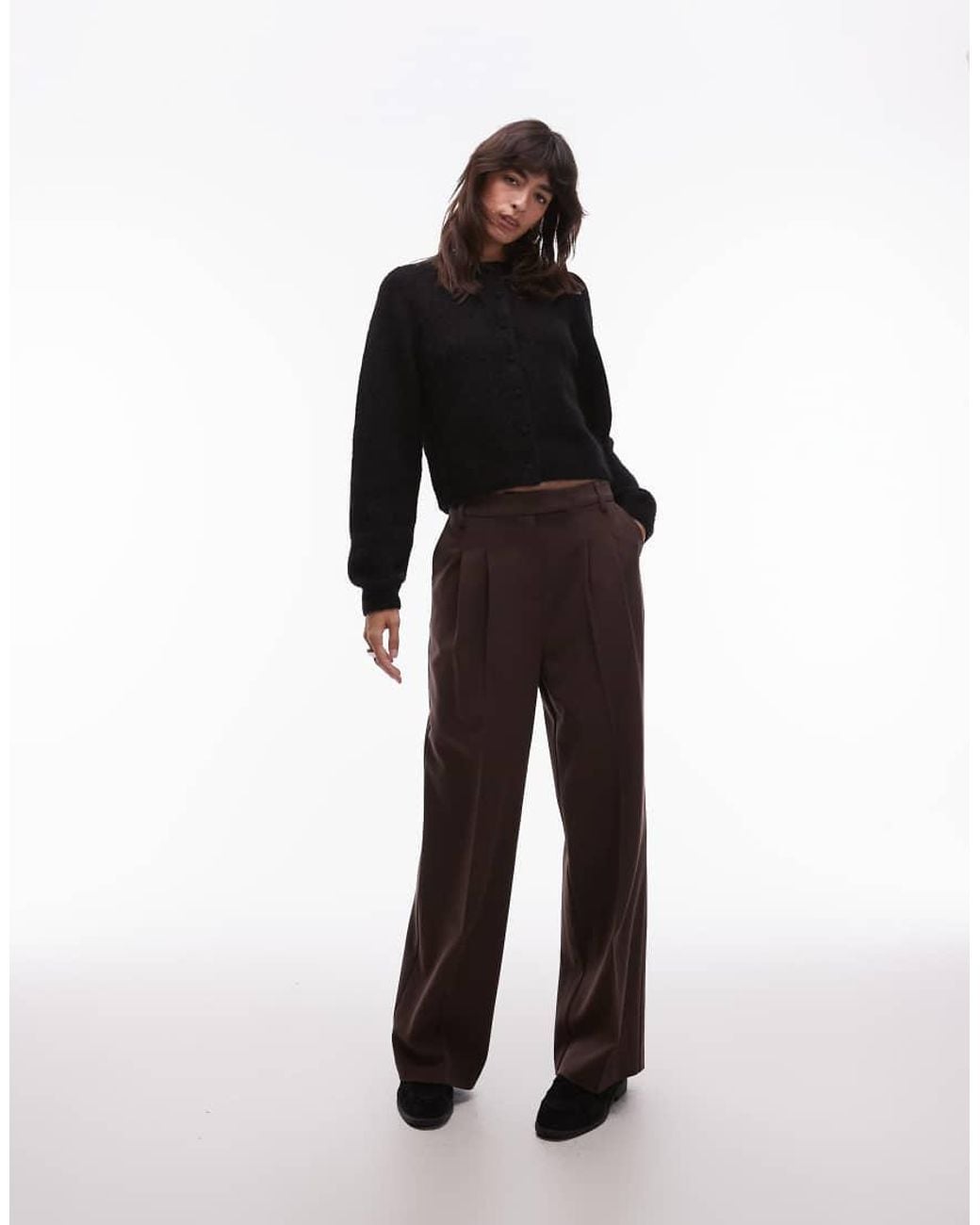 & Other Stories Black Supersoft Mohair And Wool Blend Cardigan