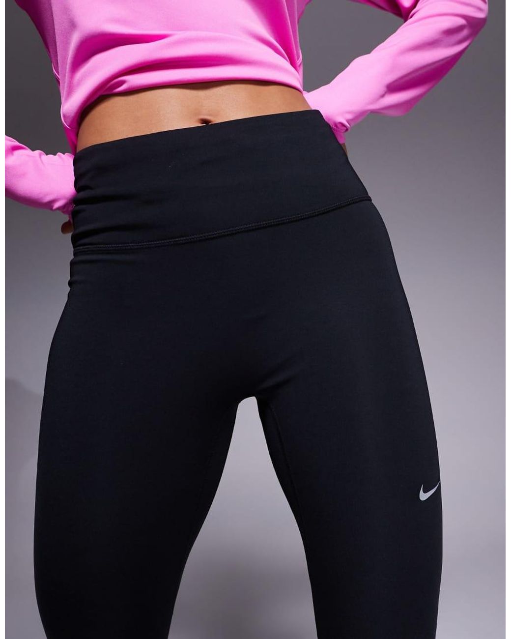 Nike Pink Tempo Dri-Fit High-Waisted 7/8 Leggings