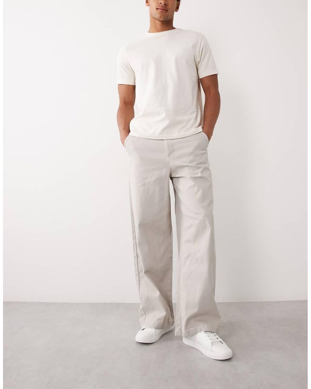 ASOS Black 2 Pack Loose Chinos for men