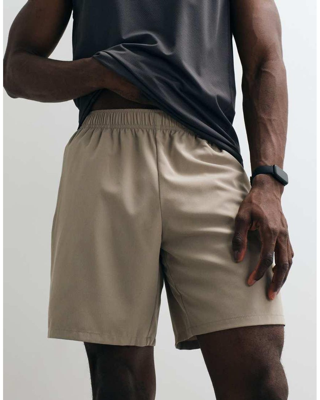 4505 Blue Icon 7 Inch Quick Dry Training Shorts With Zip Pockets for men