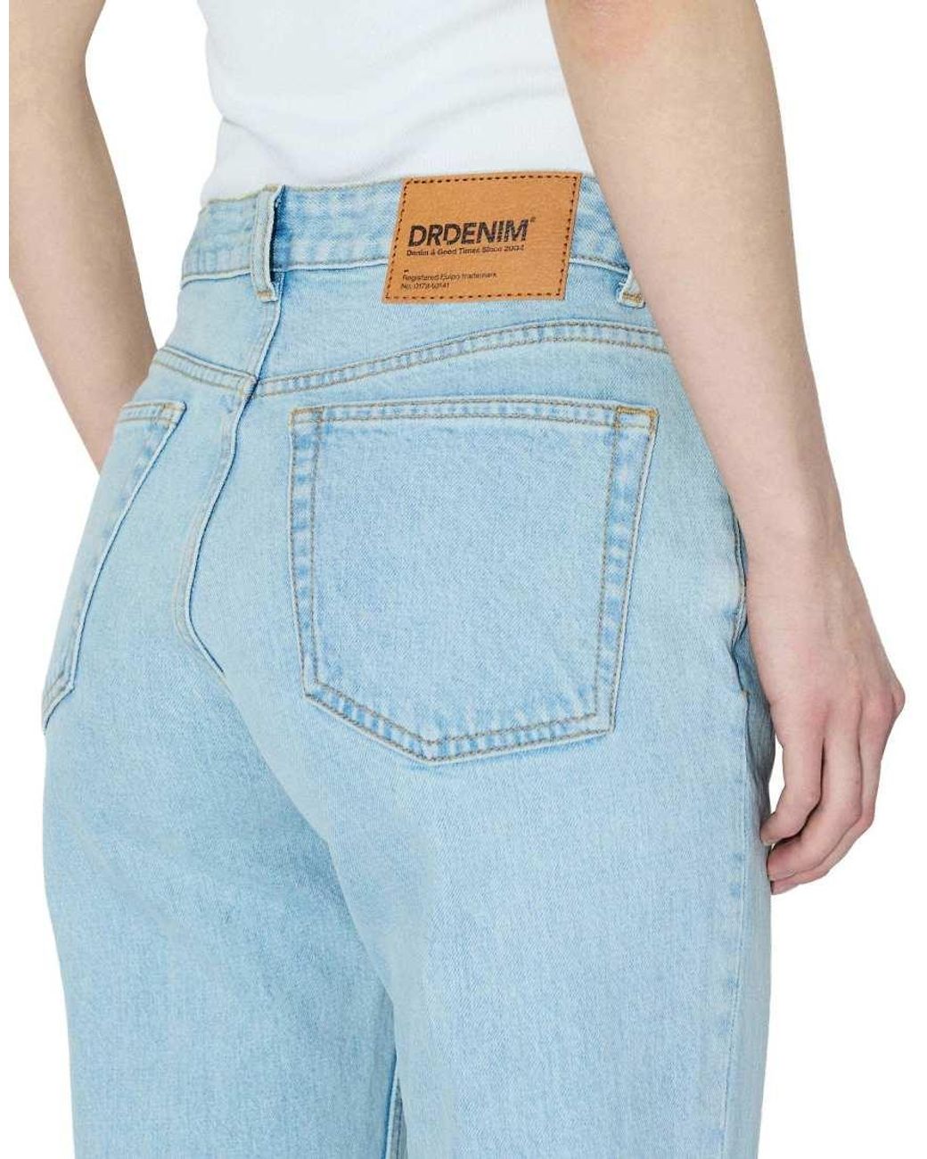 Dr. Denim Blue Elba Mid Rise Slim Bootcut Jeans
