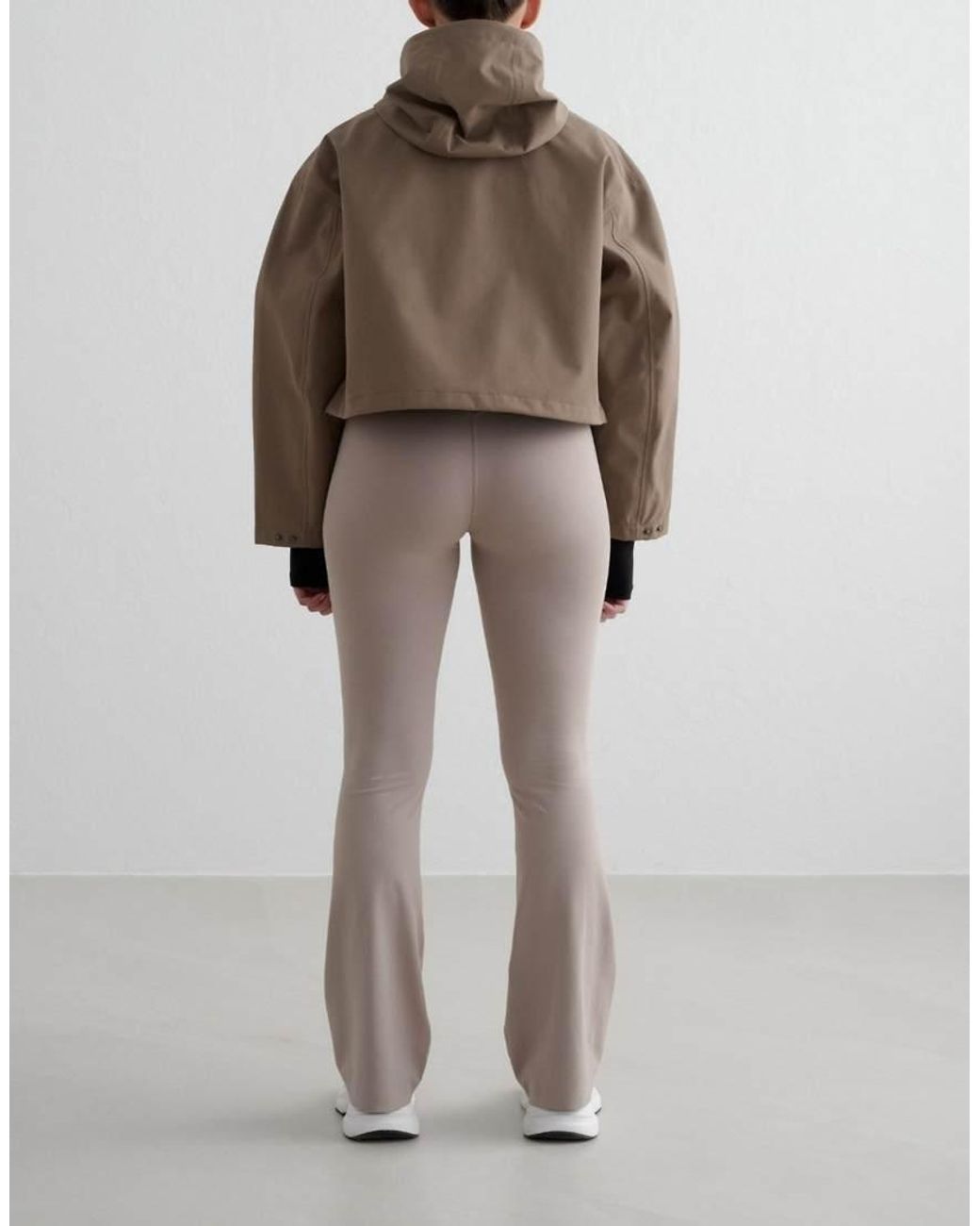 Aim'n Brown Nougat Cropped Waterprood Anorak