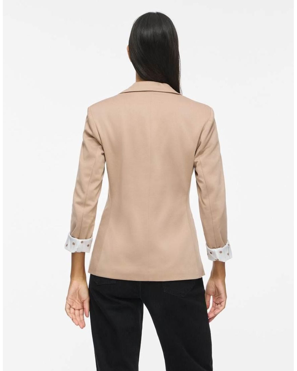 Vila Natural Saga Jersey Slim Fit Blazer