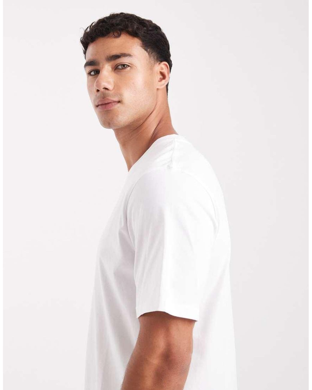 Jack & Jones White Relaxed T-shirt With Originals Print for men
