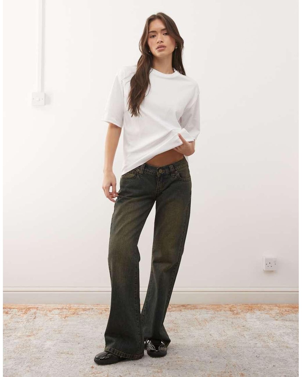 Noisy May Natural Oversized Drop Shoulder T-shirt