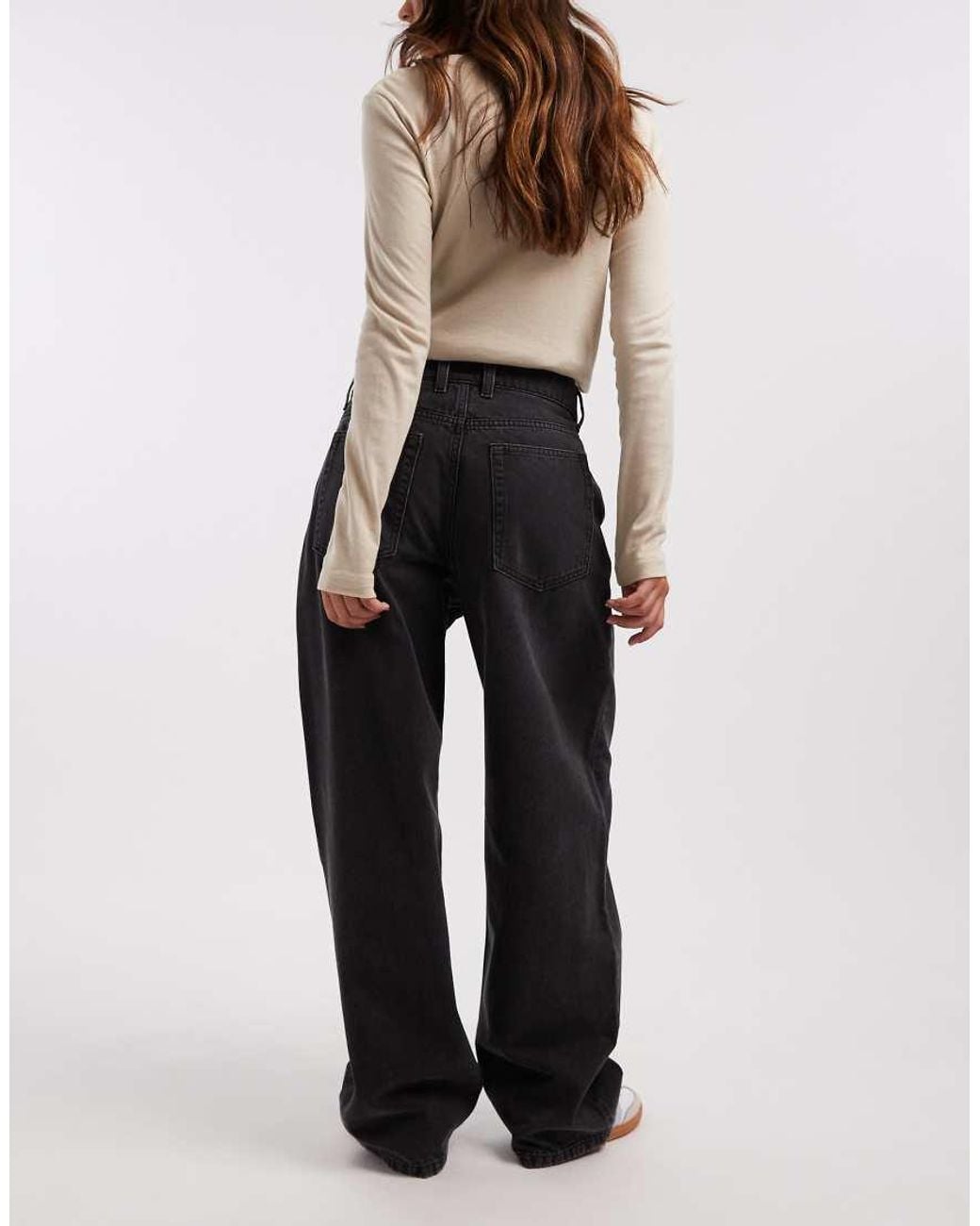 Collusion Black X001 Antifit Mid Rise Jean