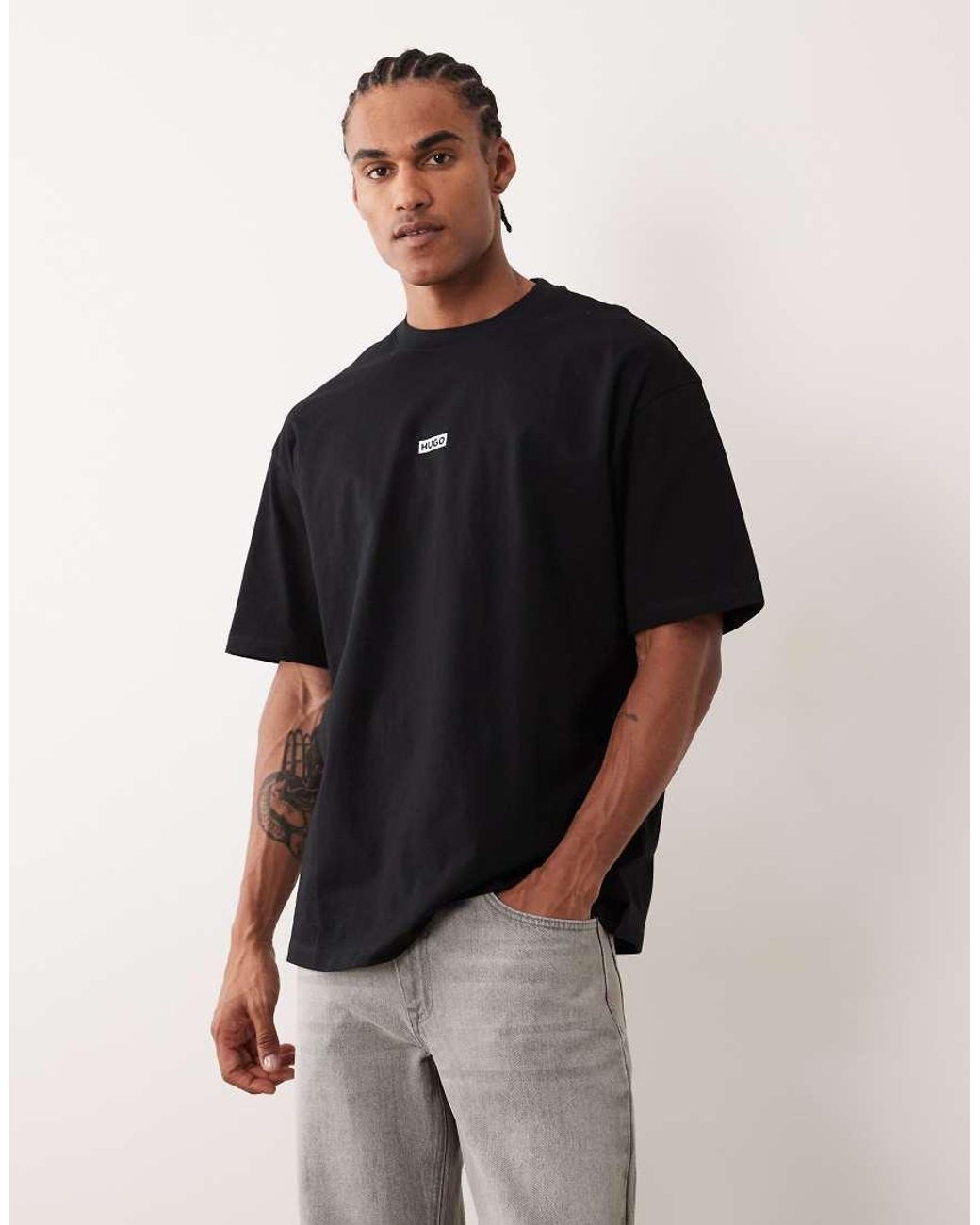 HUGO Blue Nalono T-shirt for men