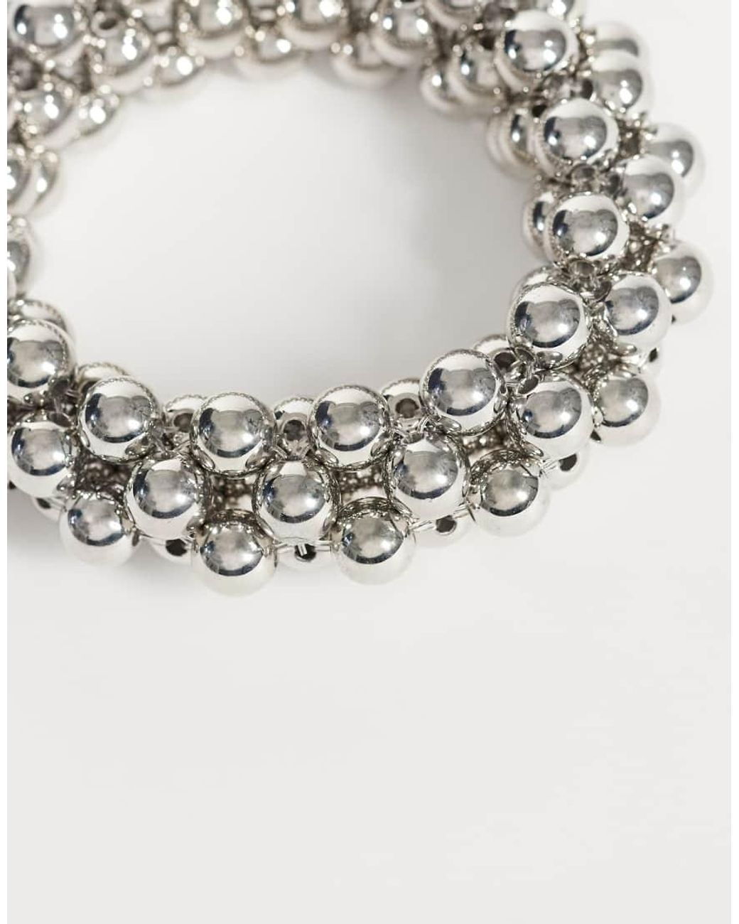 Reclaimed Vintage Metallic Beaded Bangle