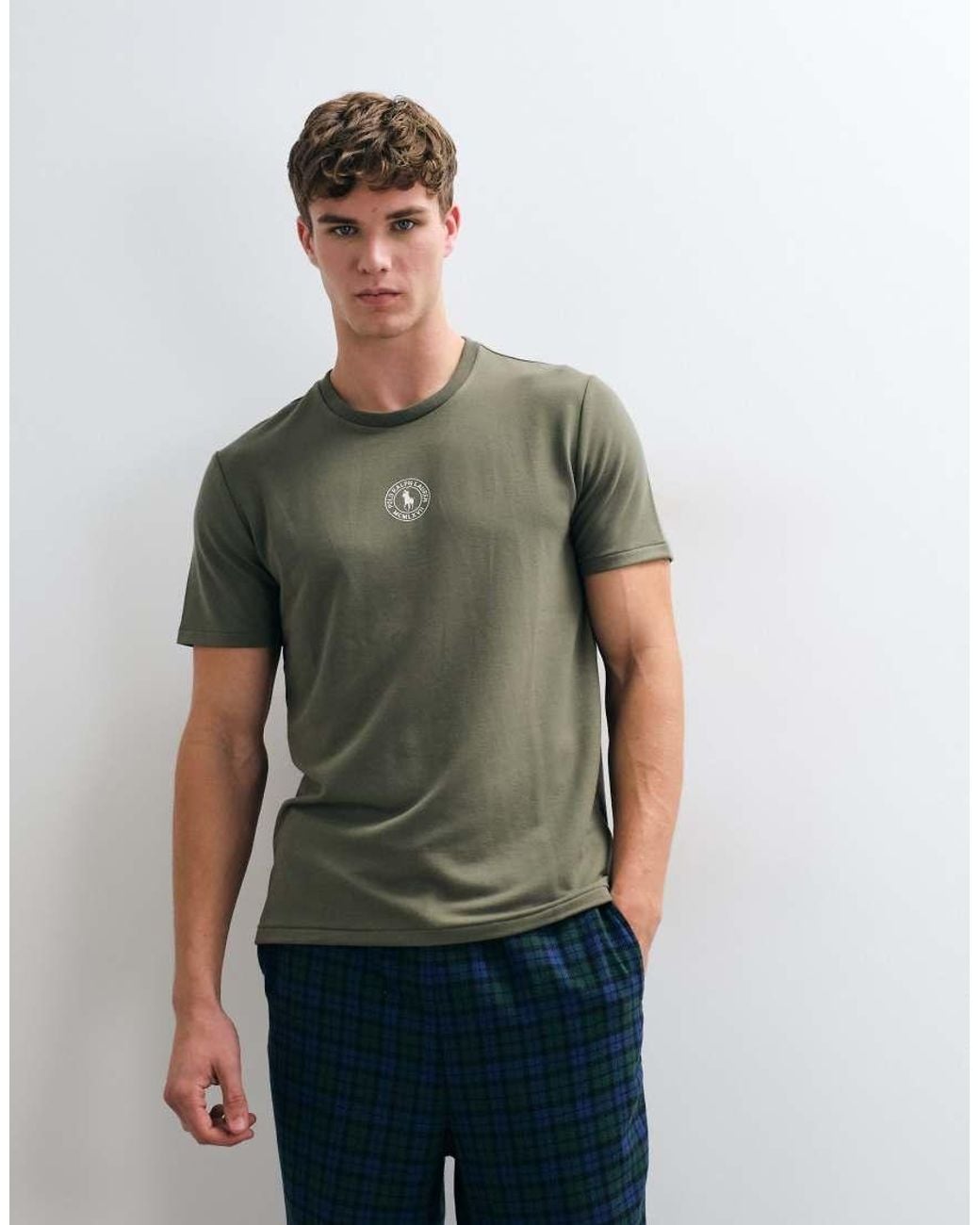 Polo Ralph Lauren Green Short Sleeve Sleep Top for men