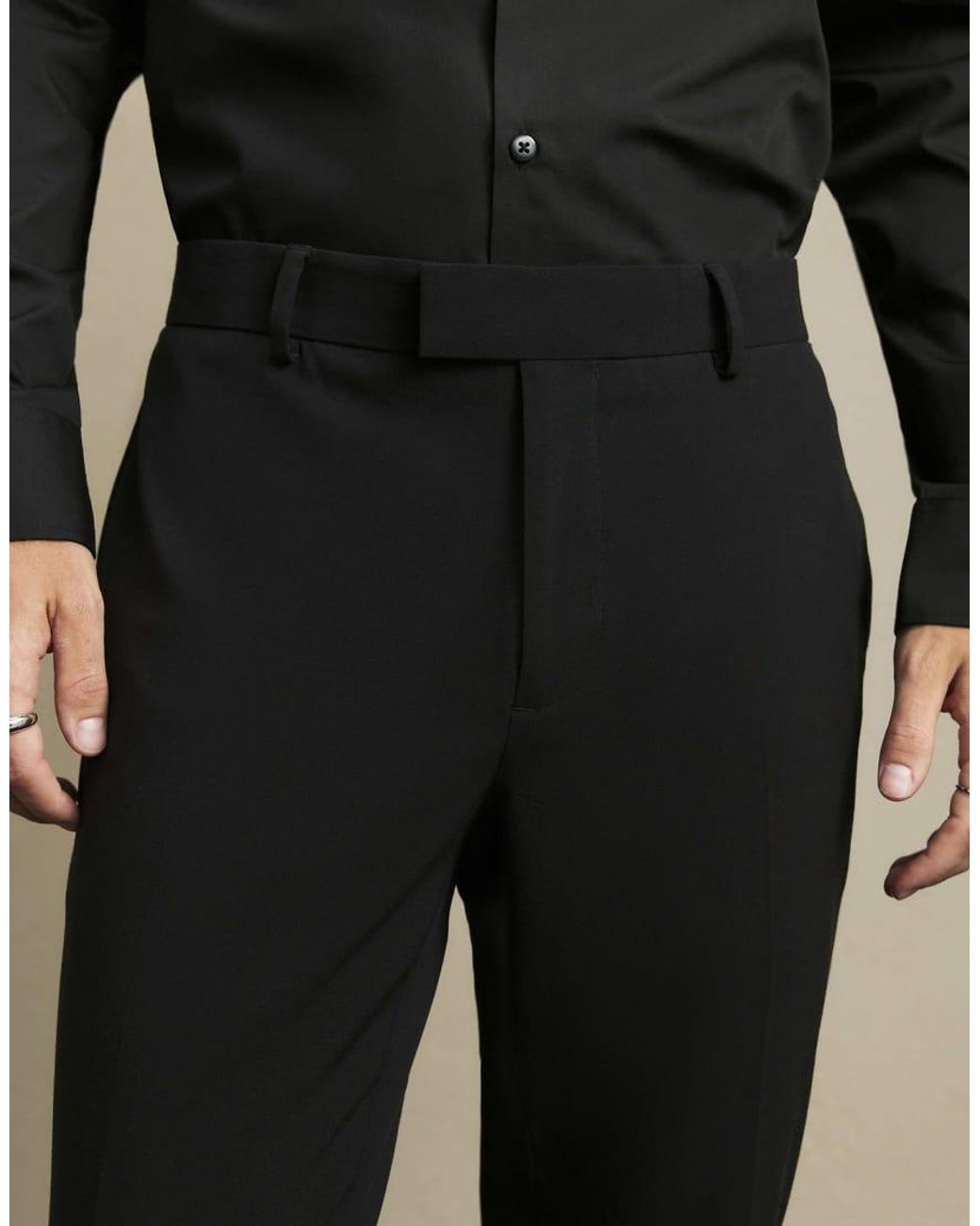 River Island Brown Skinny Fit Suit Trousers for men