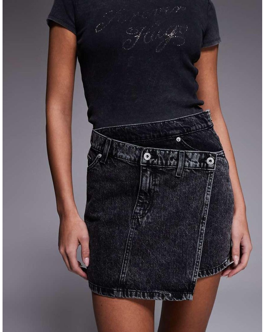 HUGO Blue Galaxy Denim Skirt