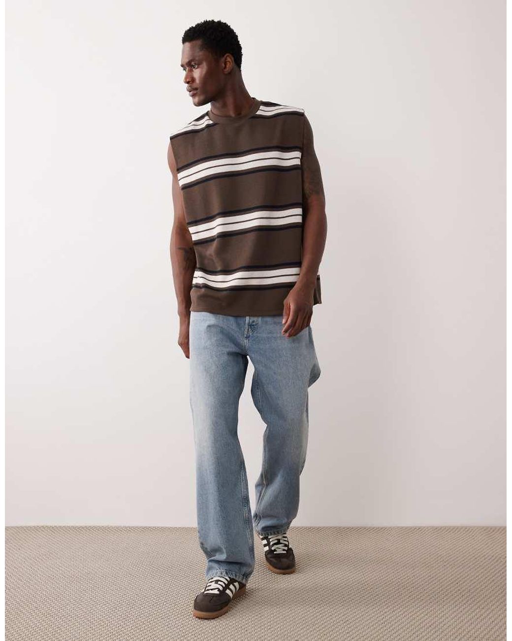 ASOS Multicolor Heavyweight Oversized Tank for men