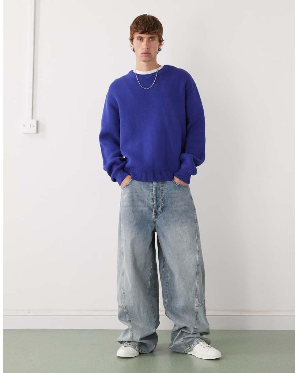 Weekday Blue Jumper for men