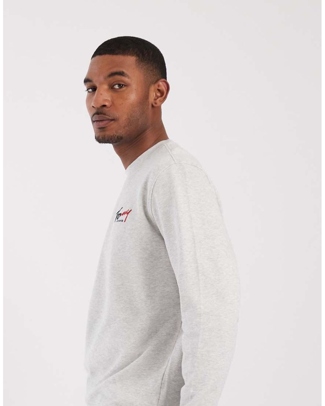 Tommy Hilfiger White Sign Logo Sweatshirt for men