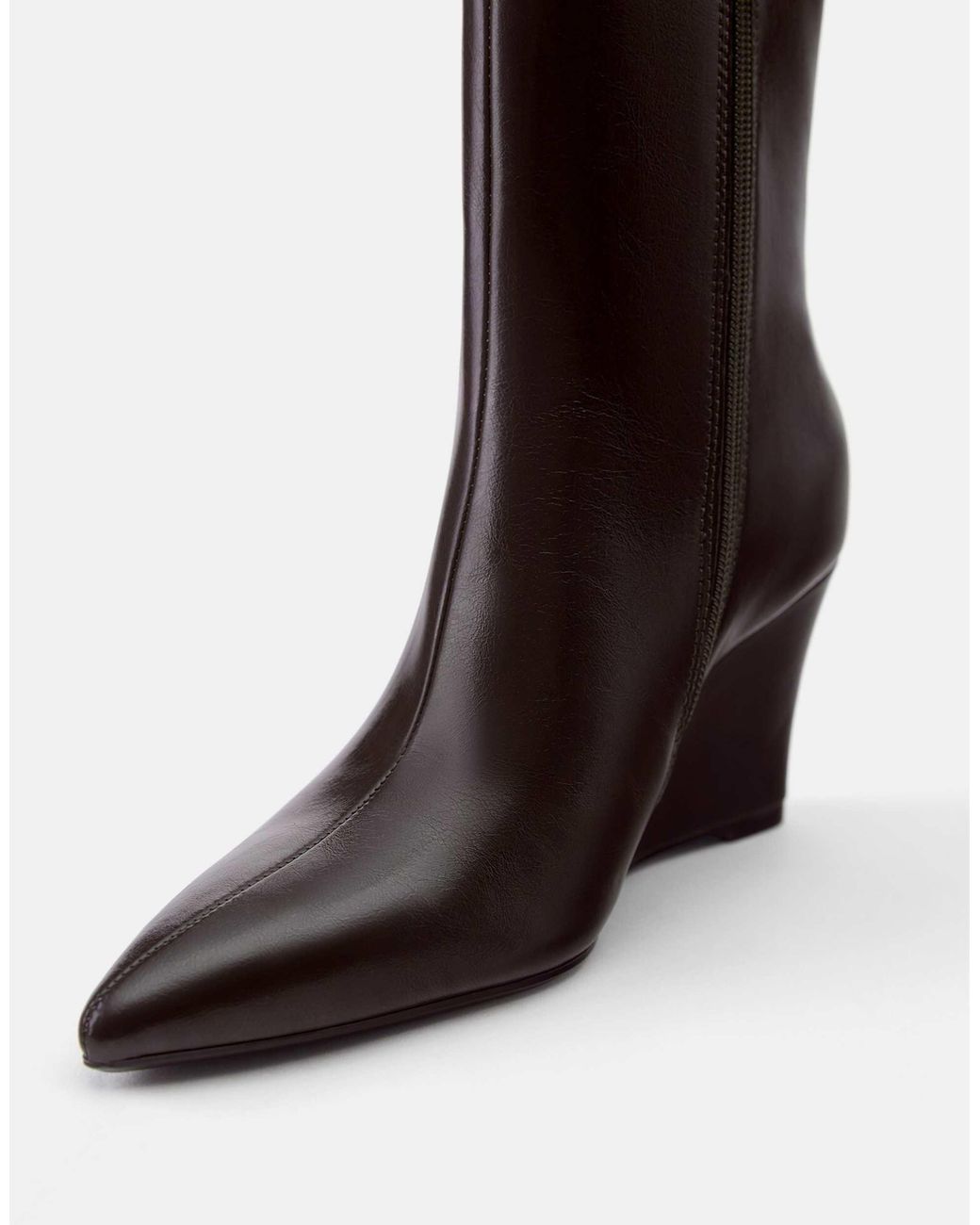 Pull&Bear Brown Stiefeletten mit keilabsatz