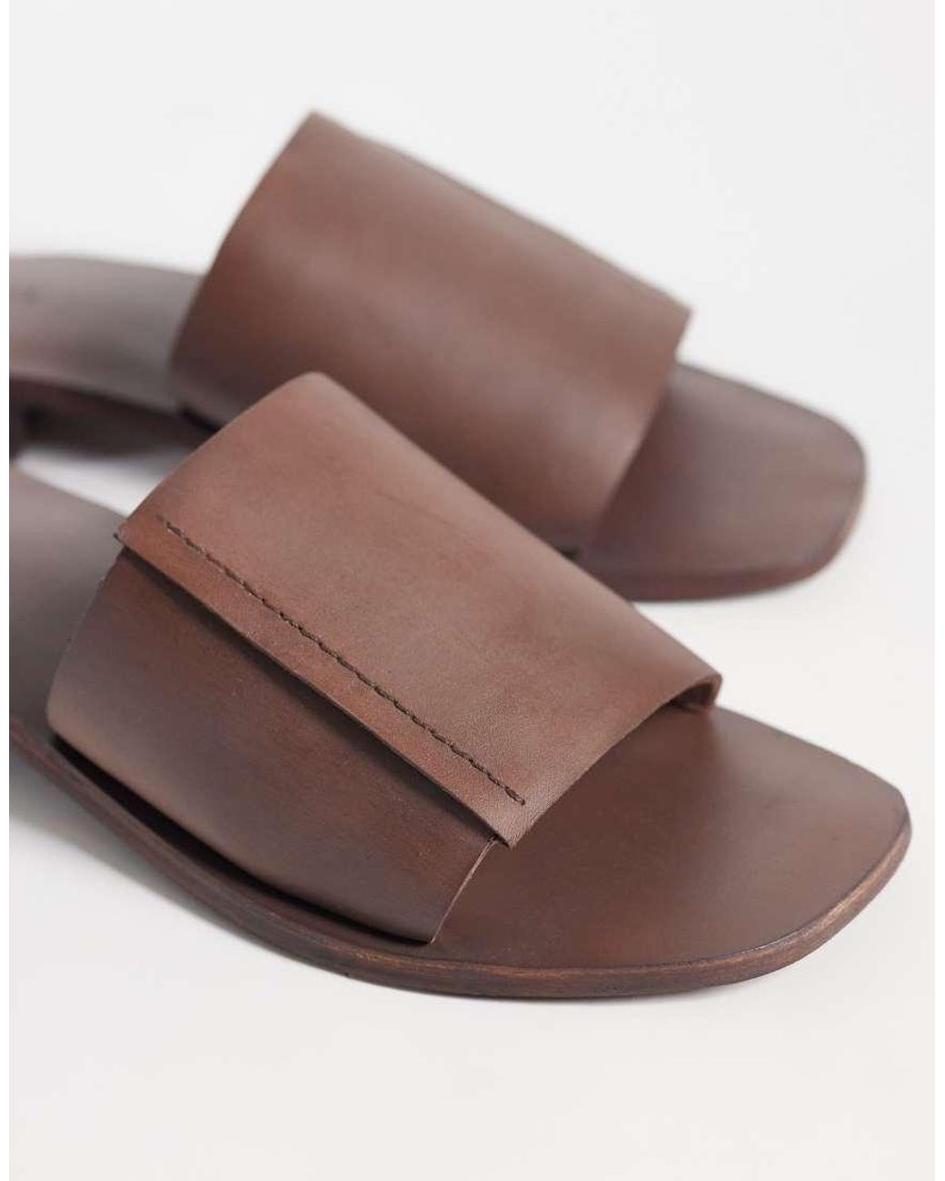 Free People Brown Verona Slide Sandal