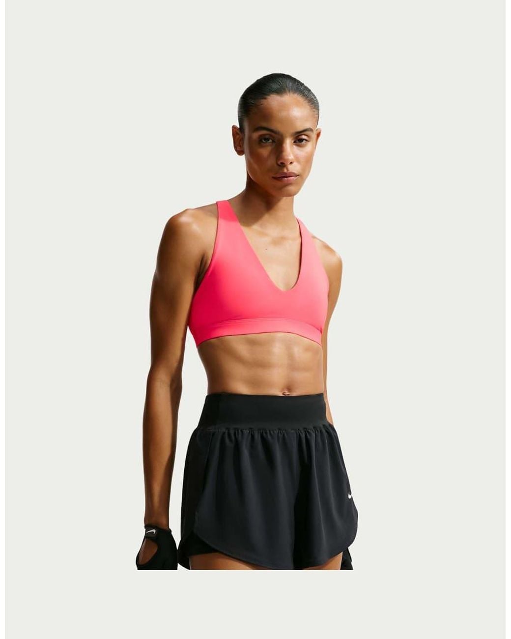 Nike Pink Indy Light-support Strappy Sports Bra