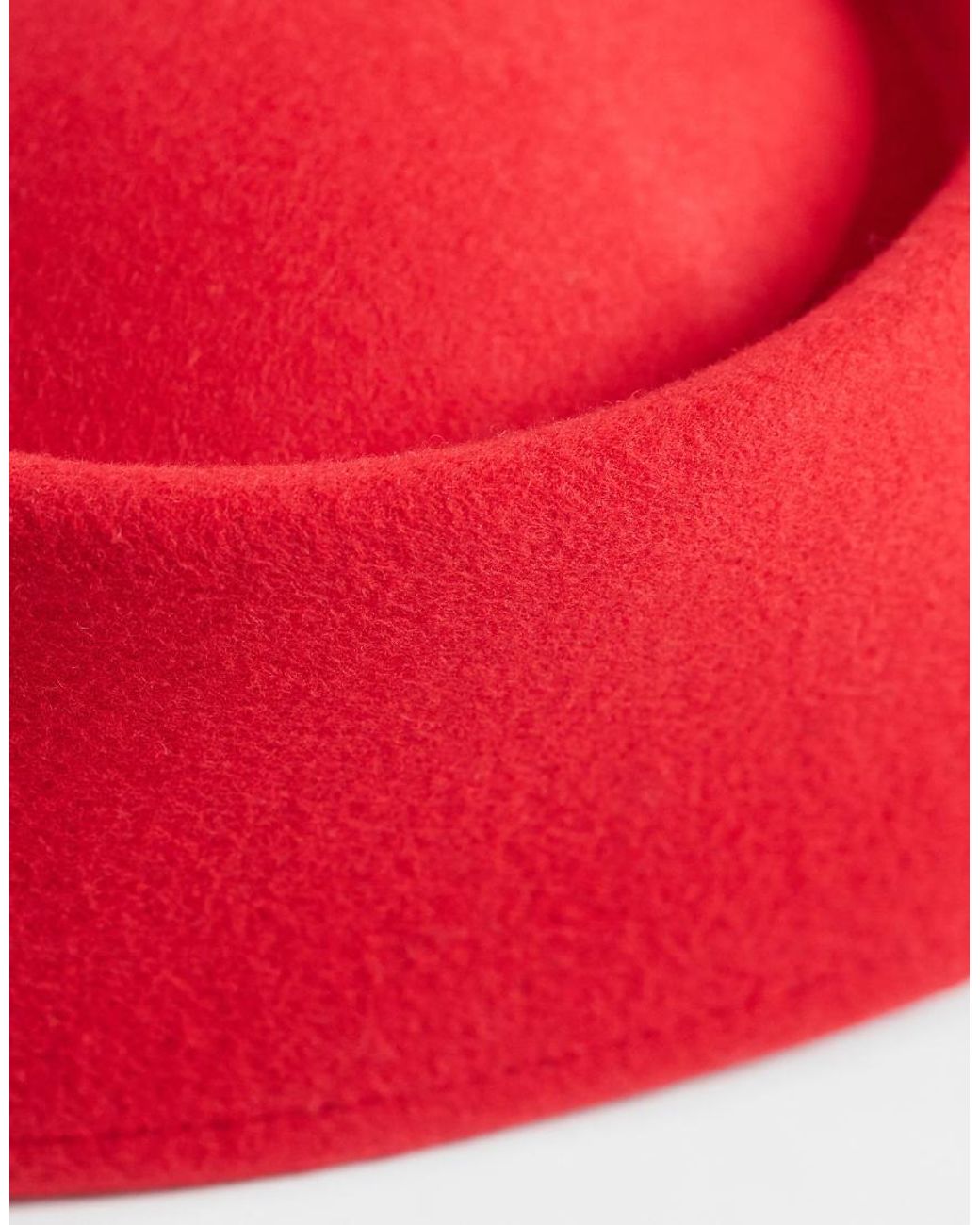 ASOS Red Pillbox Hat