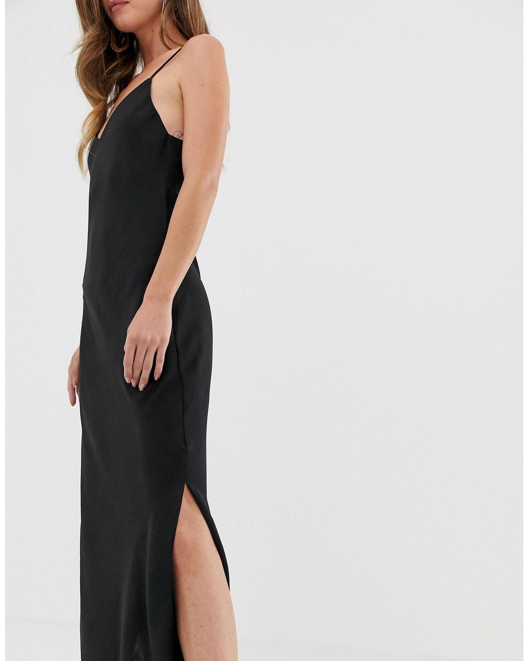 maxi cami slip dress