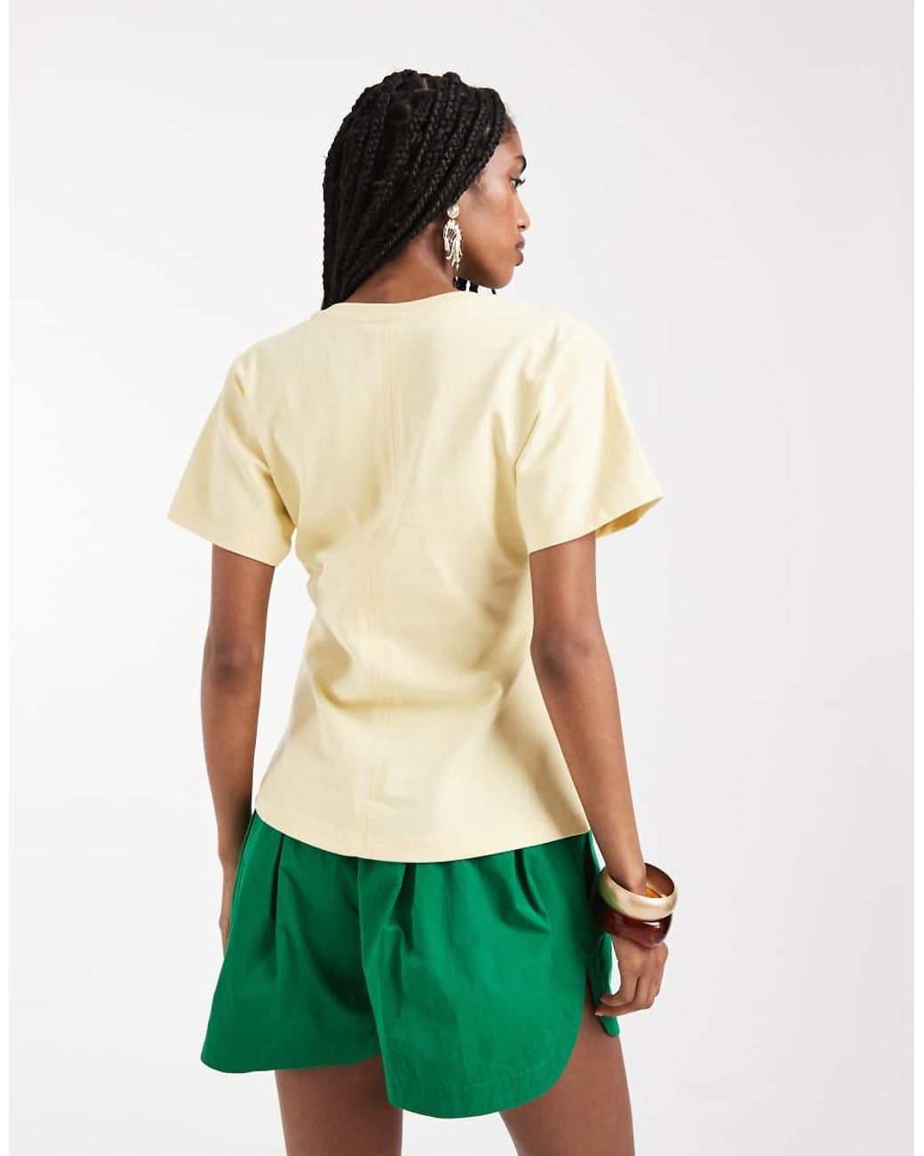 ONLY Natural Cinch Waist T-shirt