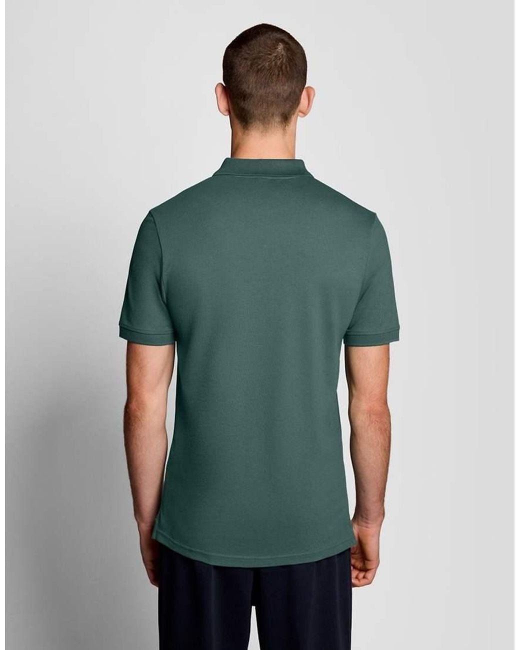 Lyle & Scott Green Ss Polo Shirts Plain Polo Shirt for men