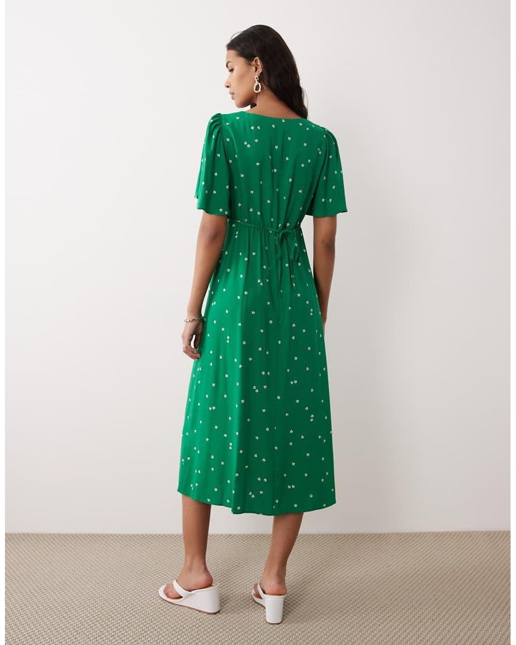 Nobody's Child Green Dee Dee Midi Dress