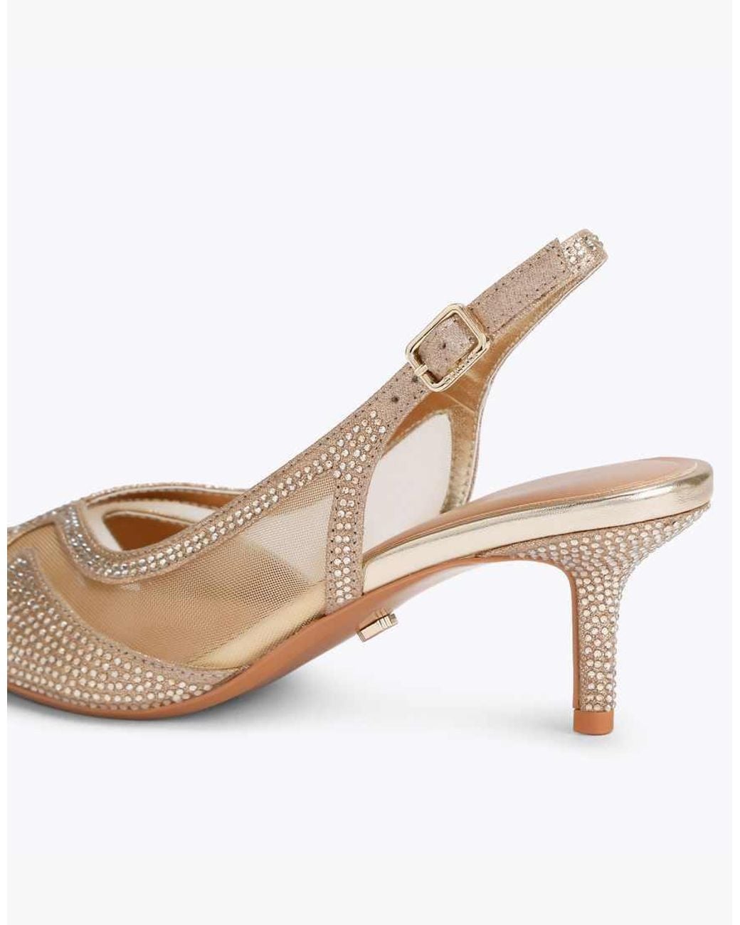 Carvela Kurt Geiger White Fantastico Sling Heeled Sandals
