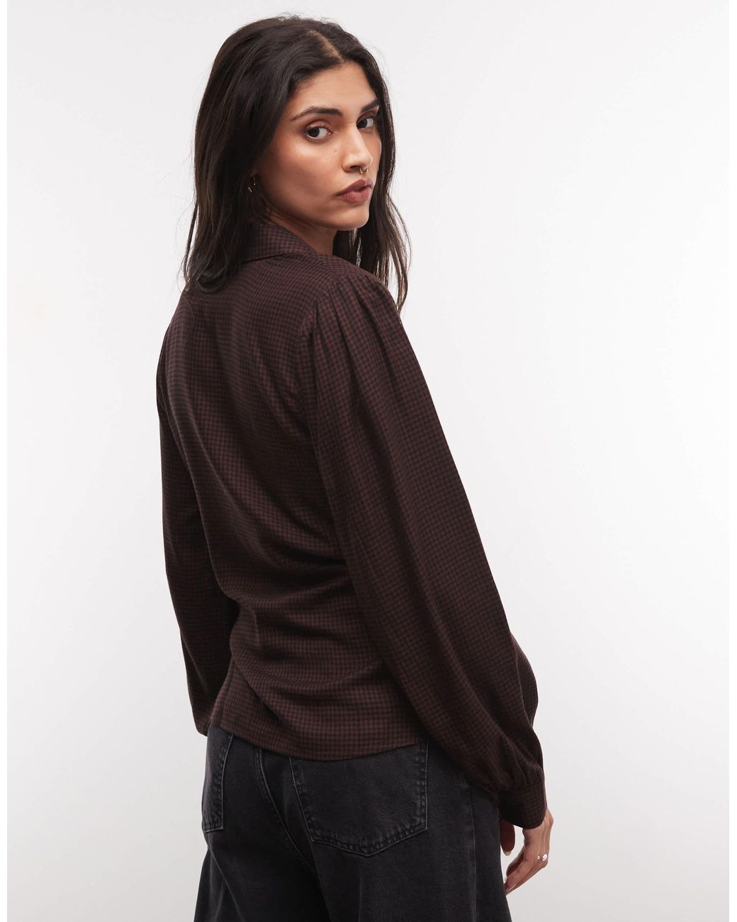 ASOS Multicolor Drapey Wrap Top