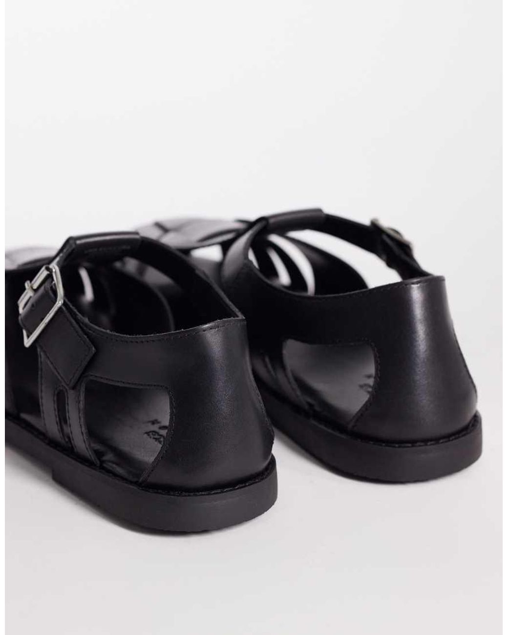 ASOS Black Closed Fisherman Sandals for men