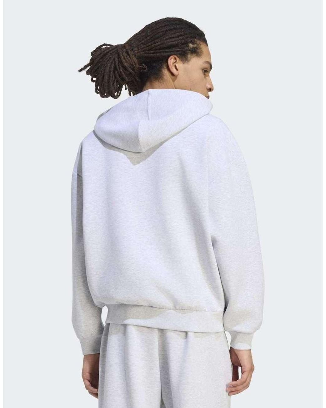 Adidas Originals Blue Soft Lux Full-zip Hoodie for men