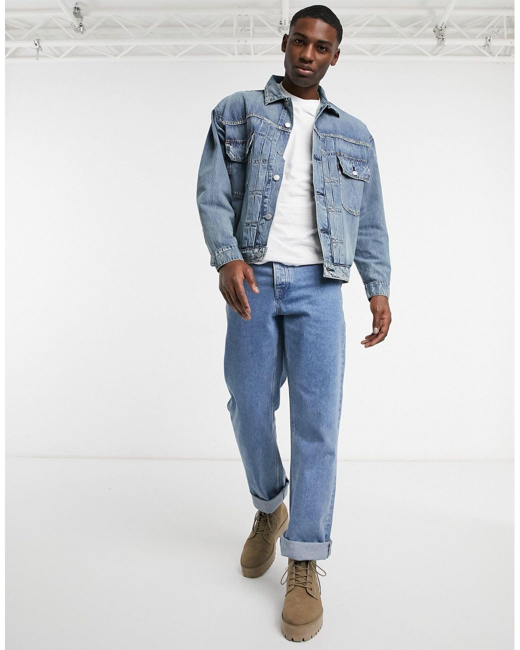 Levi's Modern Type 2 Denim Trucker Jacket in Blue for Men | Lyst