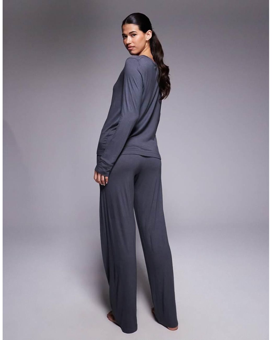 DKNY Blue Top And Pant Pyjama Set
