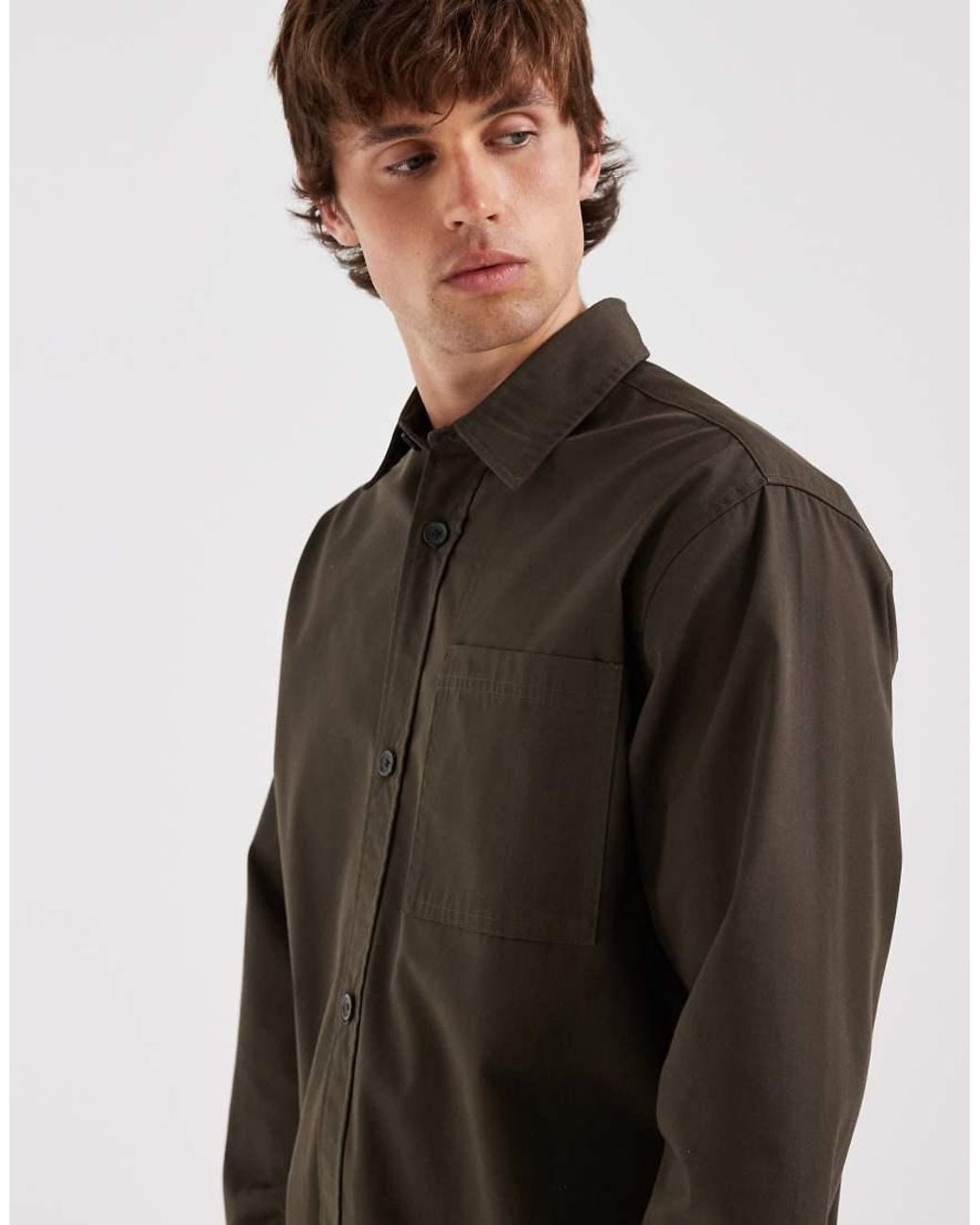 Redefined Rebel Black Boxy Oversized Shirt for men