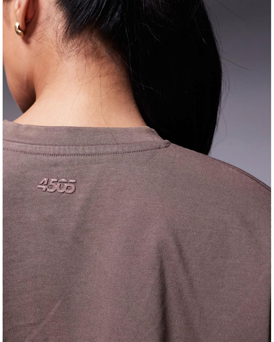 4505 Purple Icon Heavyweight Cotton Cropped T-shirt With Quick Dry Finish