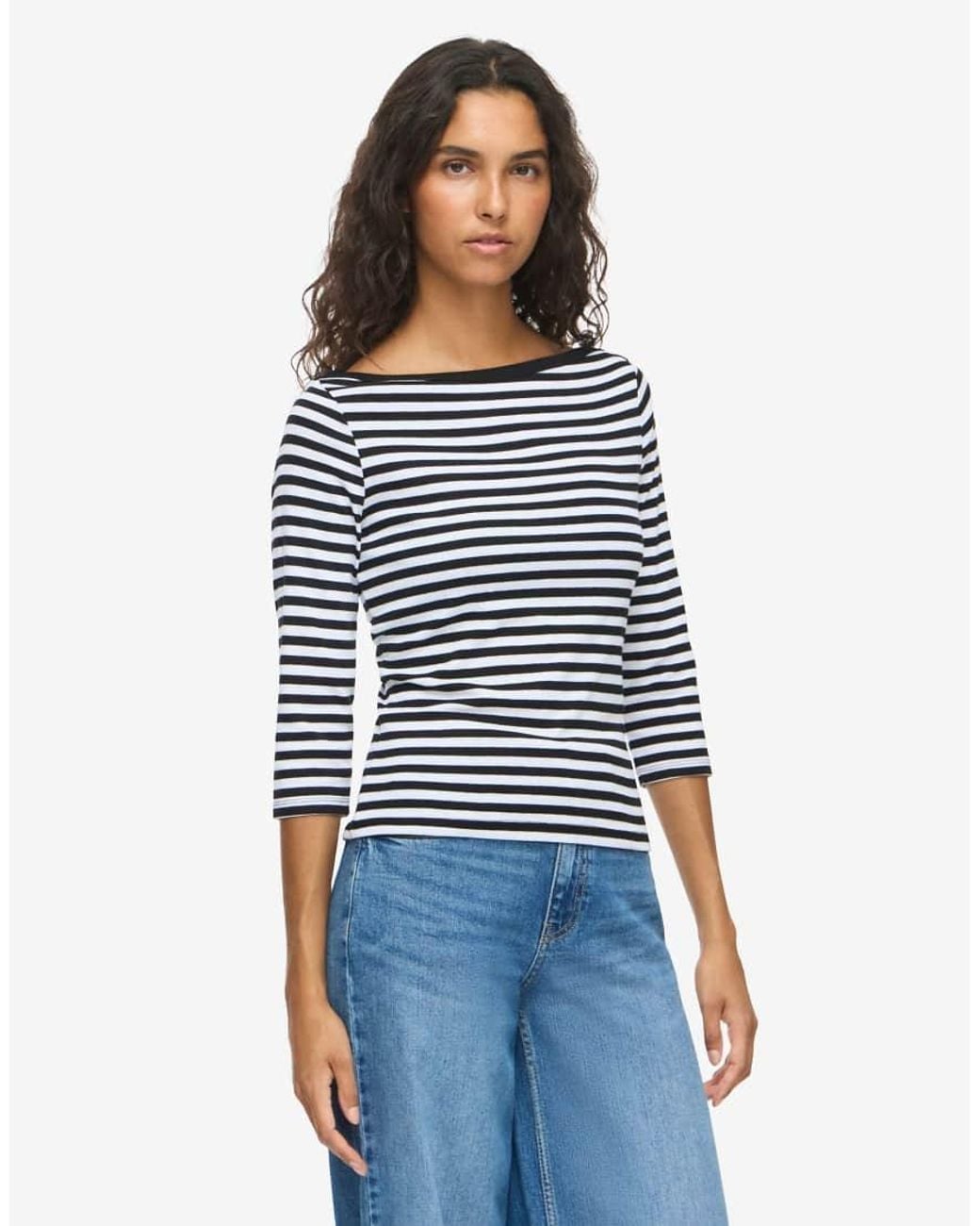 Noisy May Blue 3/4 Sleeved Blouse
