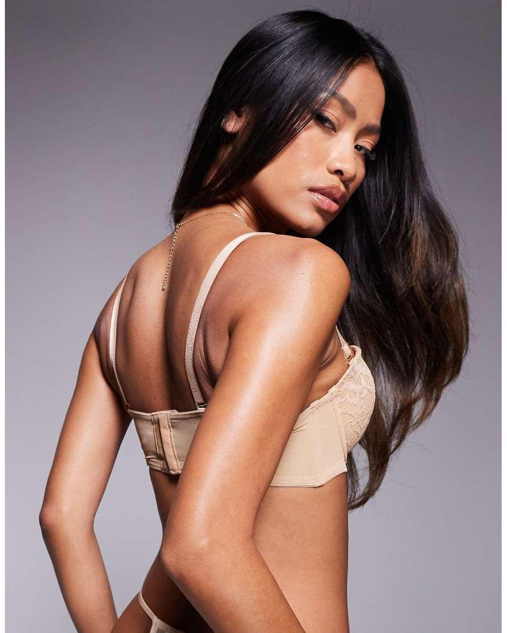 Ann Summers Gray Sexy Lace Padded Multiway Bra